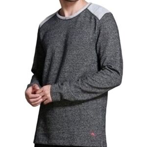 Men's Tommy Bahama Gray Pullover Sweatshirt Size large Coastal Sporty Athleisure